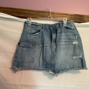 Sneak Peek Denim Mini Skirt